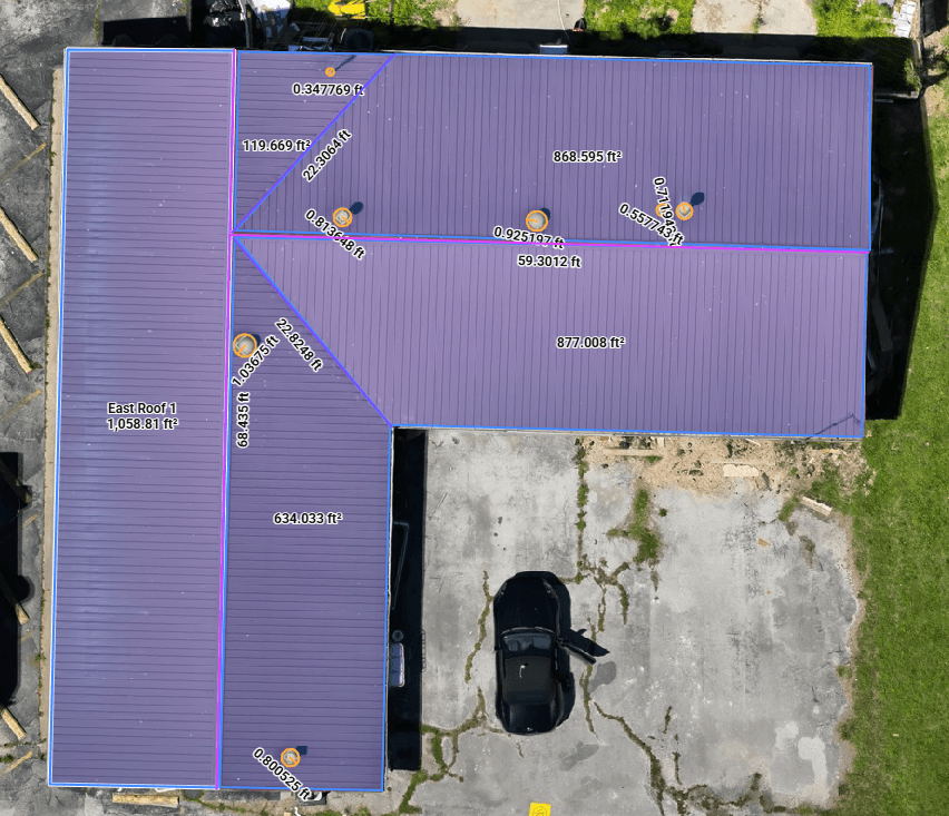 Annotated Roof Orthomosaic